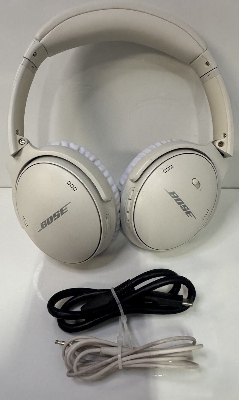 Bose QuietComfort QC 45 Noise Cancelling Bluetooth Headphones - White Smoke